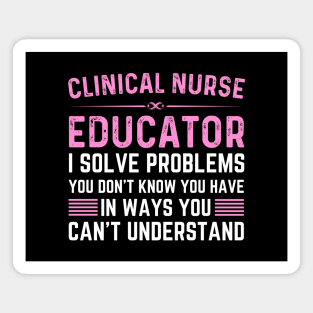 Funny vintage women clinical nurse educator Magnet